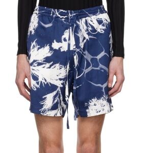 CARLOTA BARRERA Navy Graphic Shorts